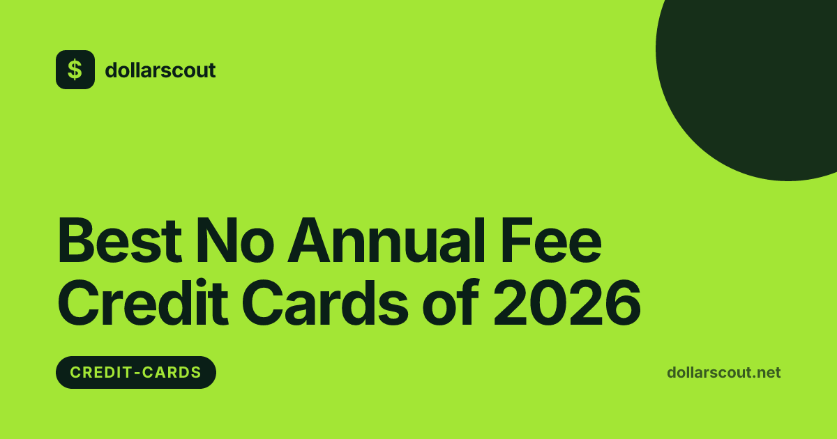 Best No Annual Fee Credit Cards of 2026 hero