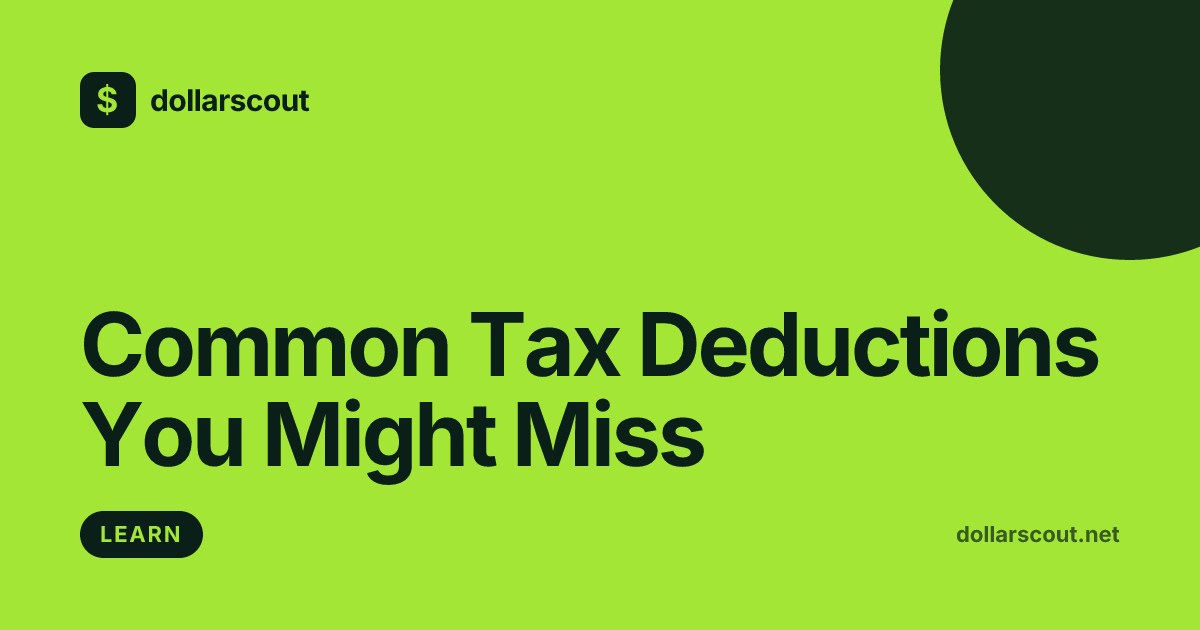 Common Tax Deductions You Might Miss: A Beginner's Guide hero